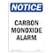 Signmission OSHA Notice, 5" Height, Carbon Monoxide Alarm Sign, 5" X 3.5", Portrait OS-NS-D-35-V-10441 - alternate 1